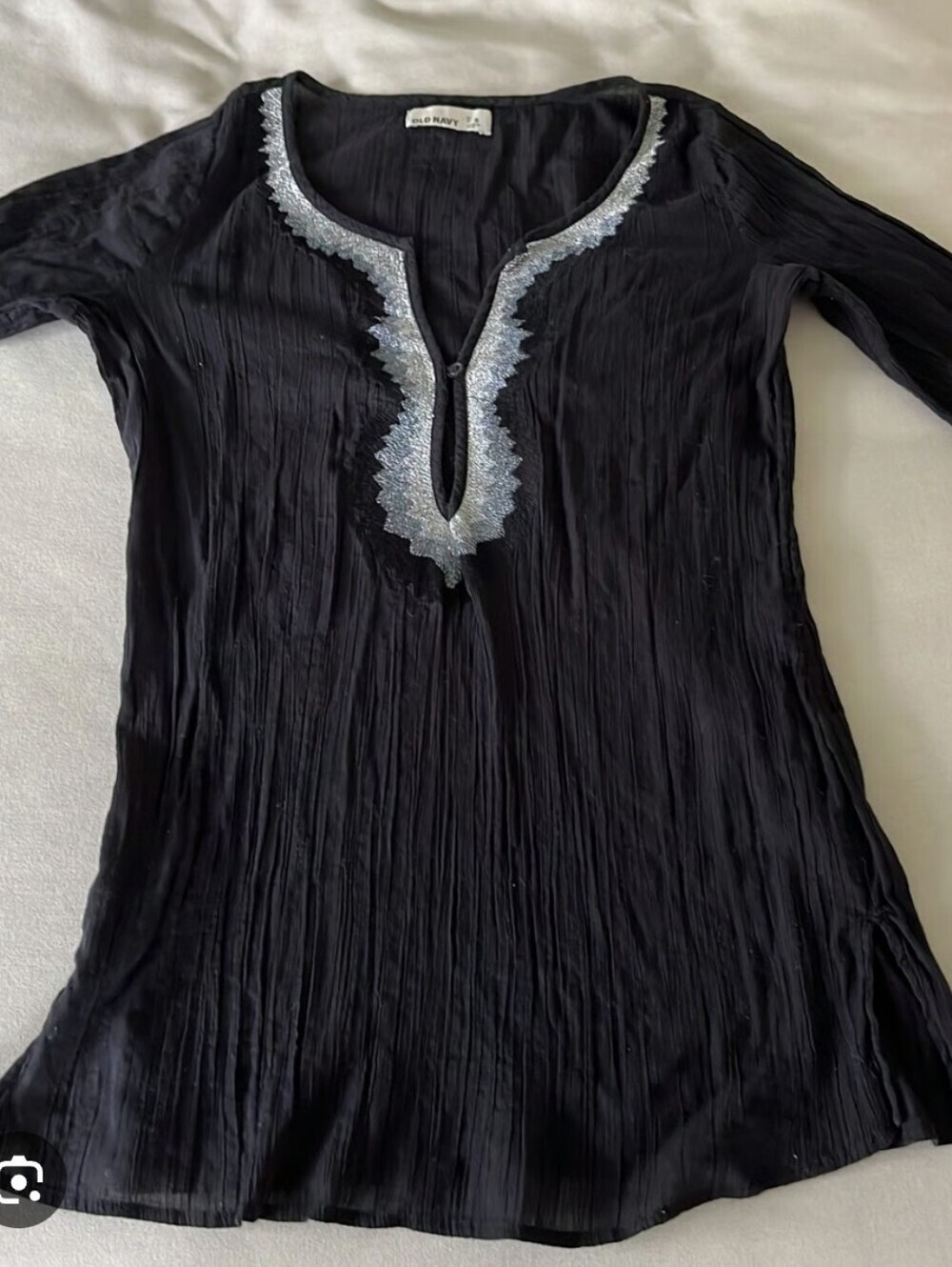 Old Navy Tunic with Embellished V-Neck Small